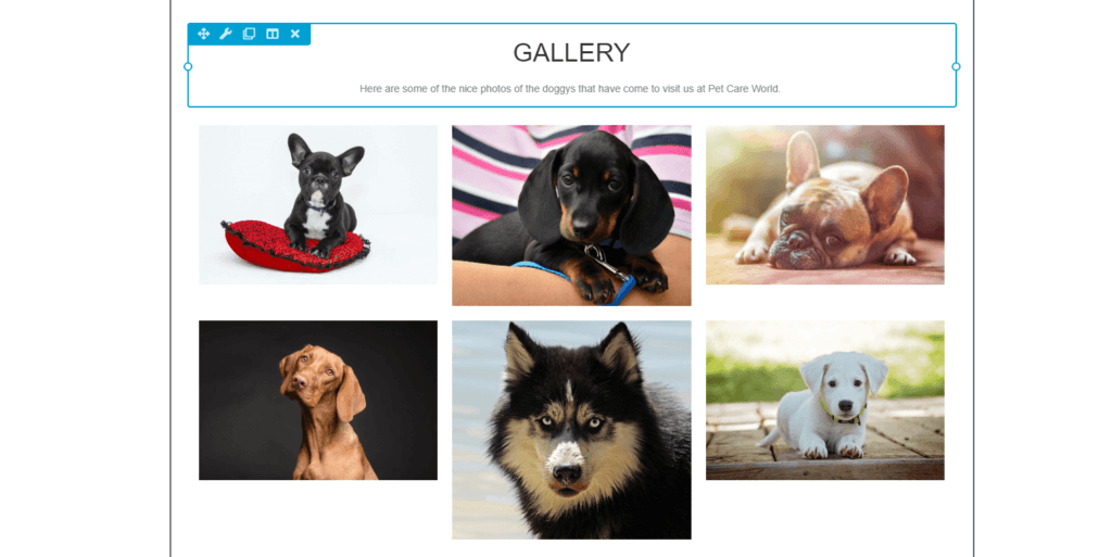 Adding a photo gallery